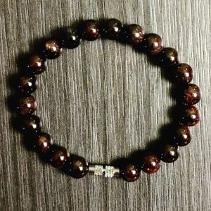 Garnet Handmade Natural Gemstone Bracelet